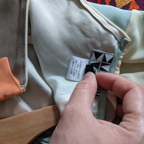 Dusen Dusen Jane Collar Maps dress Size 2 - Picture 9 of 12